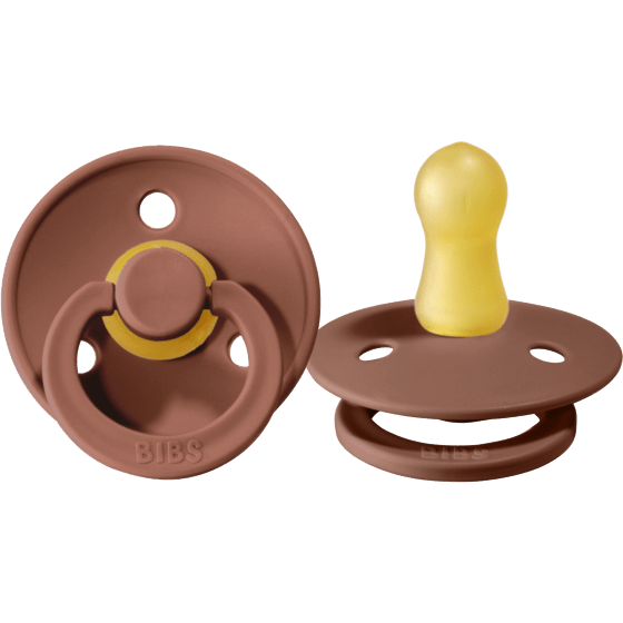 BIBS USA- Natural Rubber Pacifier 2 Pack - Woodchuck Pacifiers and Teething BIBS USA Size 1  