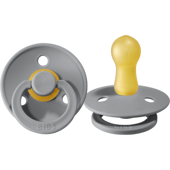 BIBS USA- Natural Rubber Pacifier 2 Pack - Cloud/Cloud Pacifiers and Teething BIBS USA
