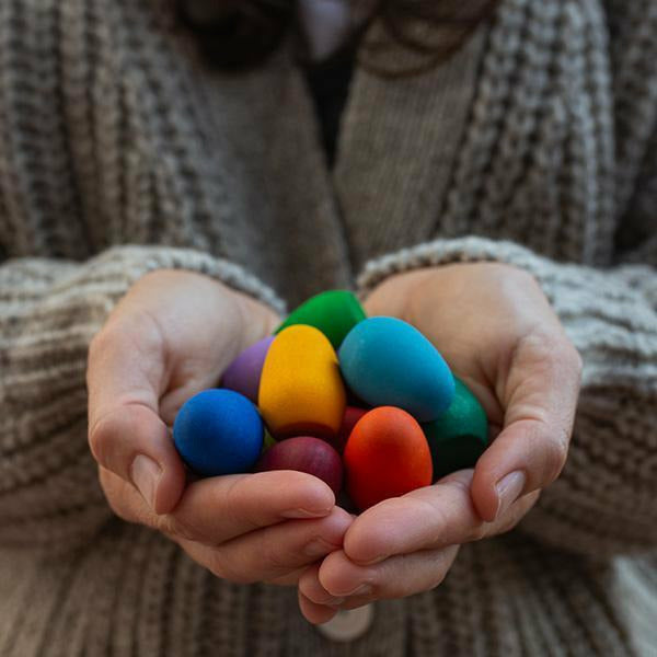 Grapat Mandala Rainbow Eggs Wooden Toys Grapat