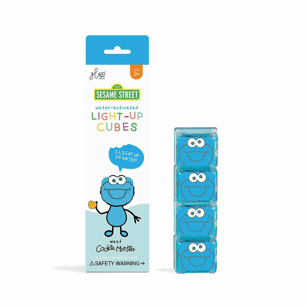 Glo Pals 4 Pack - Cookie Monster Bath Time Glo Pals