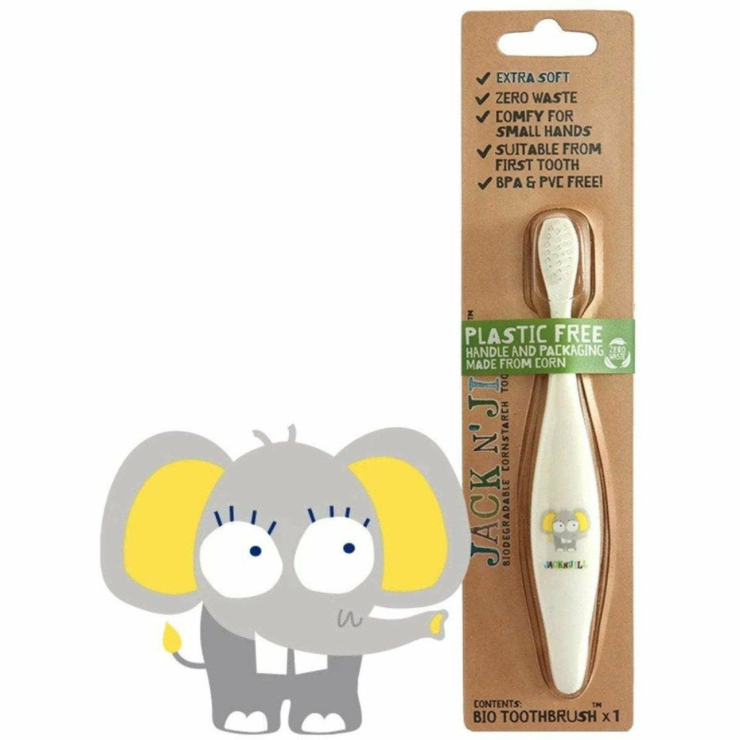 Jack N' Jill Bio Toothbrush - Elephant Natural Toiletries Jack N' Jill Elephant