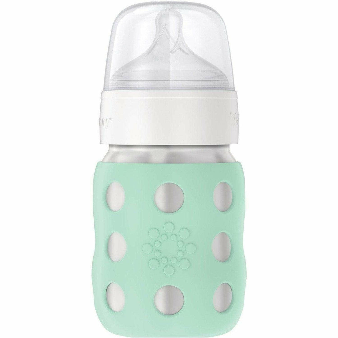 Lifefactory 8oz Stainless Steel Baby Bottle Bottles & Sippies Lifefactory Mint