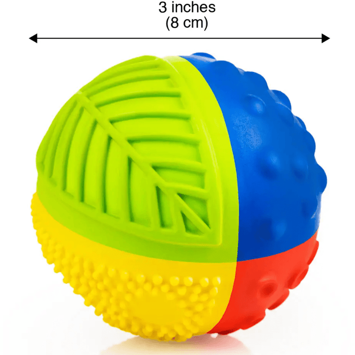 CaaOcho Natural Rainbow Sensory Ball 3" Pacifiers and Teething CaaOcho