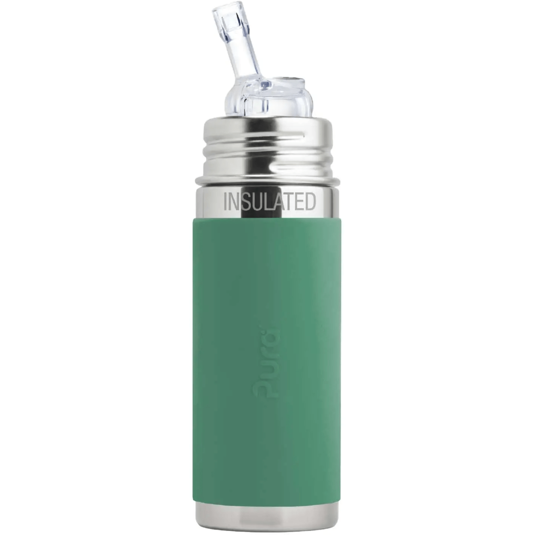 Pura Insulated Straw Cup w/ Sleeve - Mint Bottles & Sippies Pura Stainless