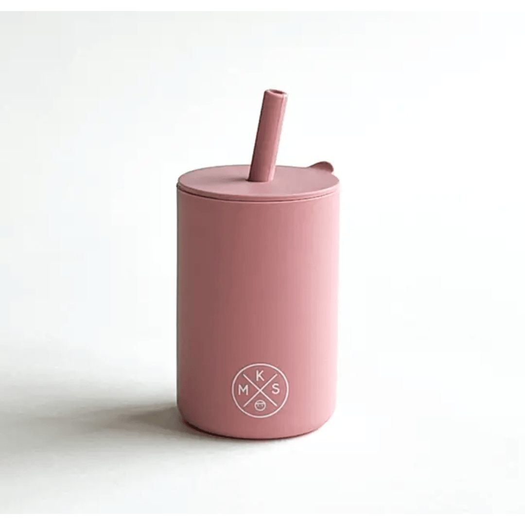 Miminoo Training Straw Cup - Dusty Pink Mealtime Miminoo   