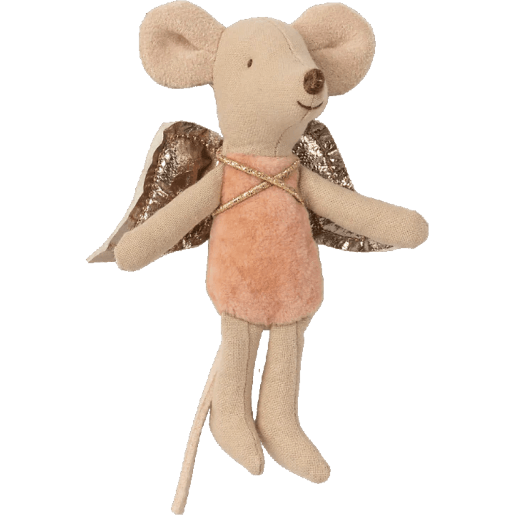 Maileg Fairy Mouse- Little Brother/Sister-Rose Mice Maileg