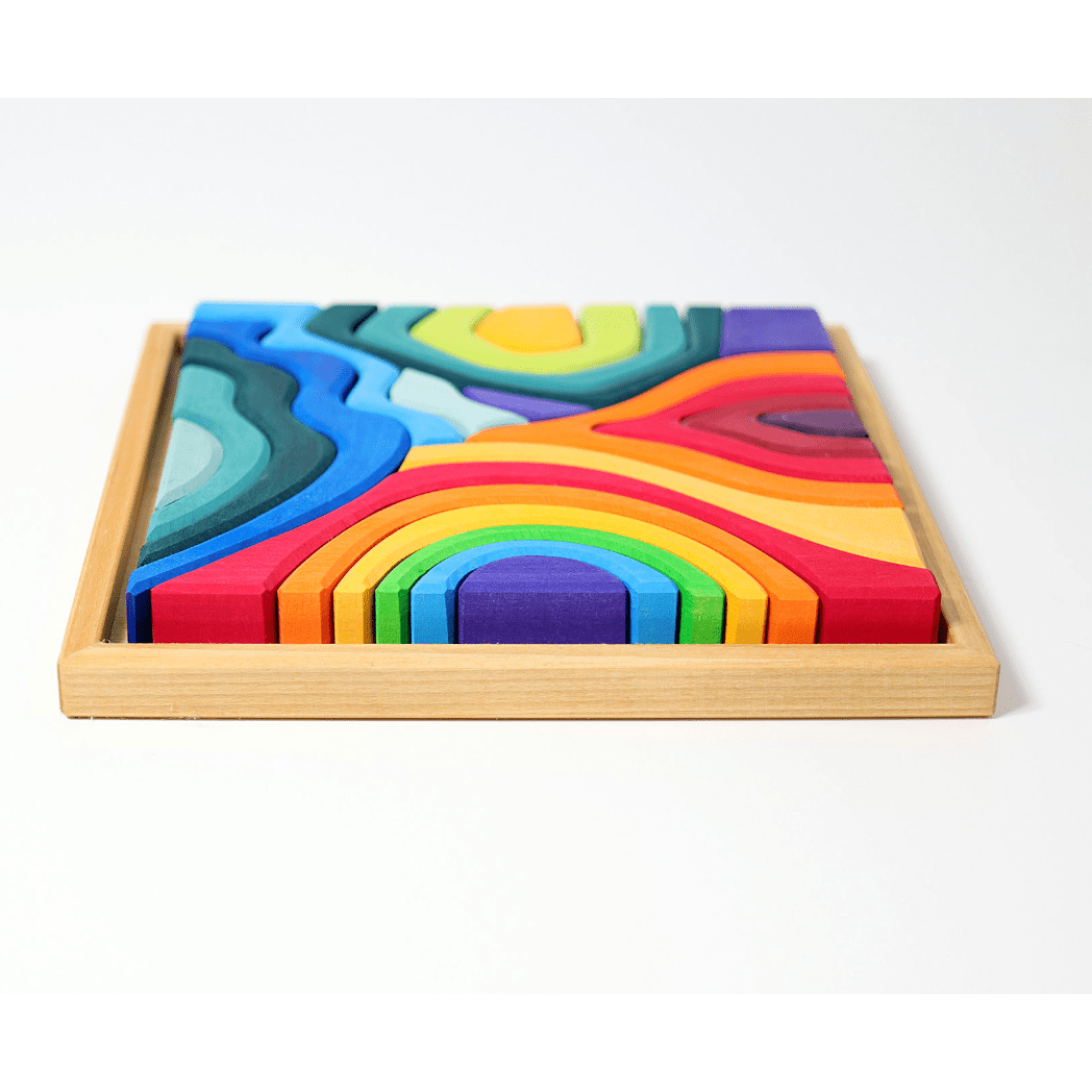 Wooden Stacking Toy Grimm's Tunnel The Natural Baby Company