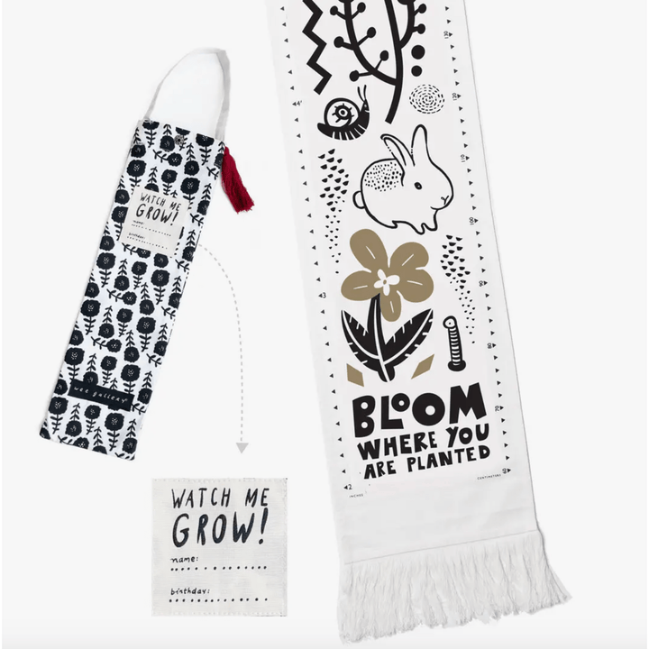 Wee Gallery Bloom Canvas Growth Chart Puzzle and Educational Wee Gallery