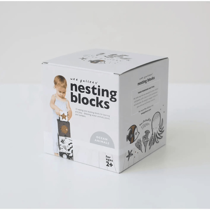 Wee Gallery Nesting Blocks- Ocean Animals Baby Toys Wee Gallery