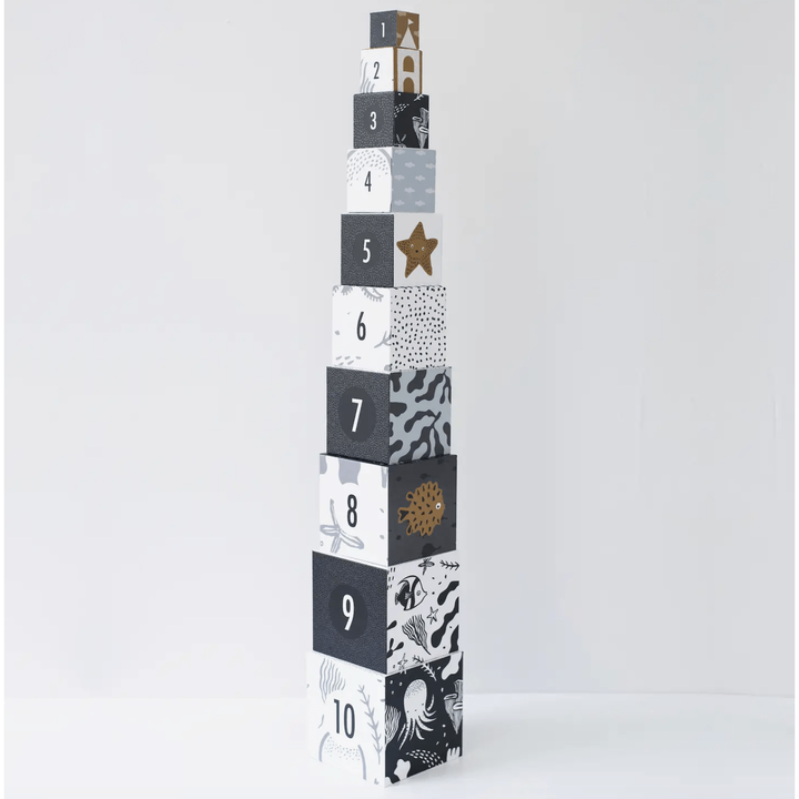 Wee Gallery Nesting Blocks- Ocean Animals Baby Toys Wee Gallery