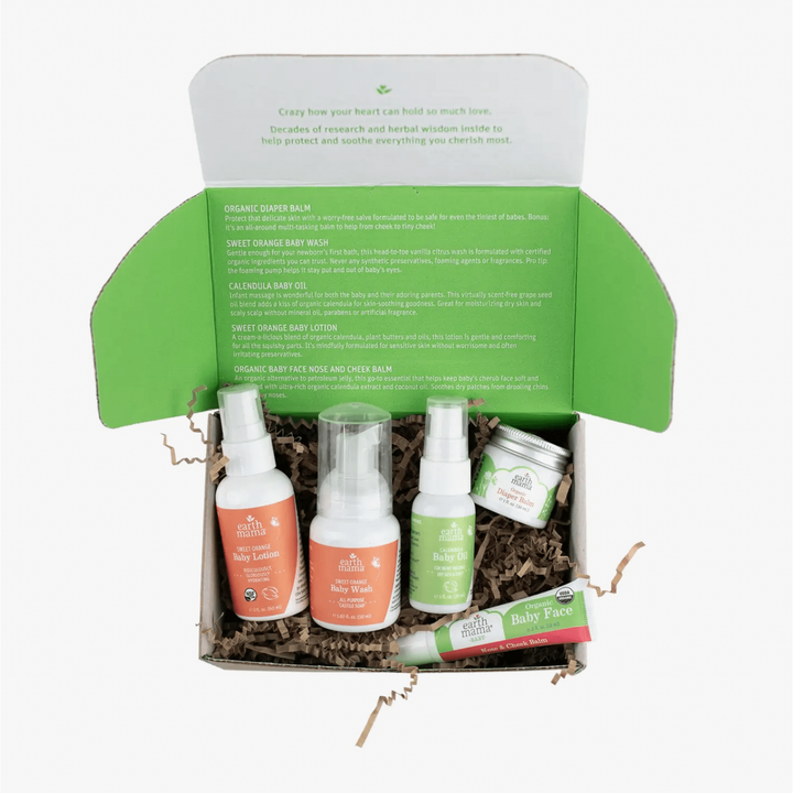 Earth Mama Organics - A Little Something For Baby Gift Set Natural Toiletries Earth Mama Organics