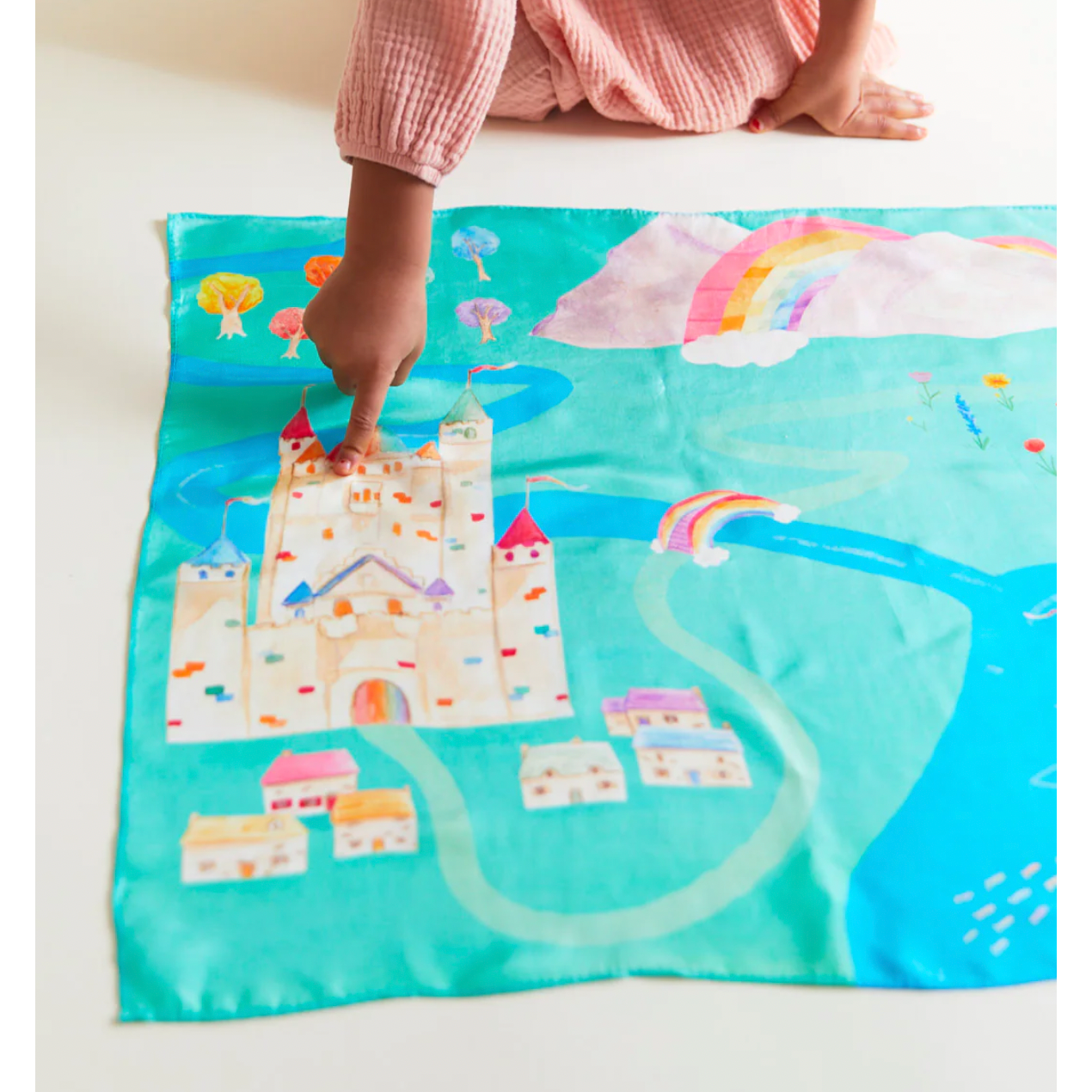 Sarah's Silks Rainbowland Playmap The Natural Baby Company