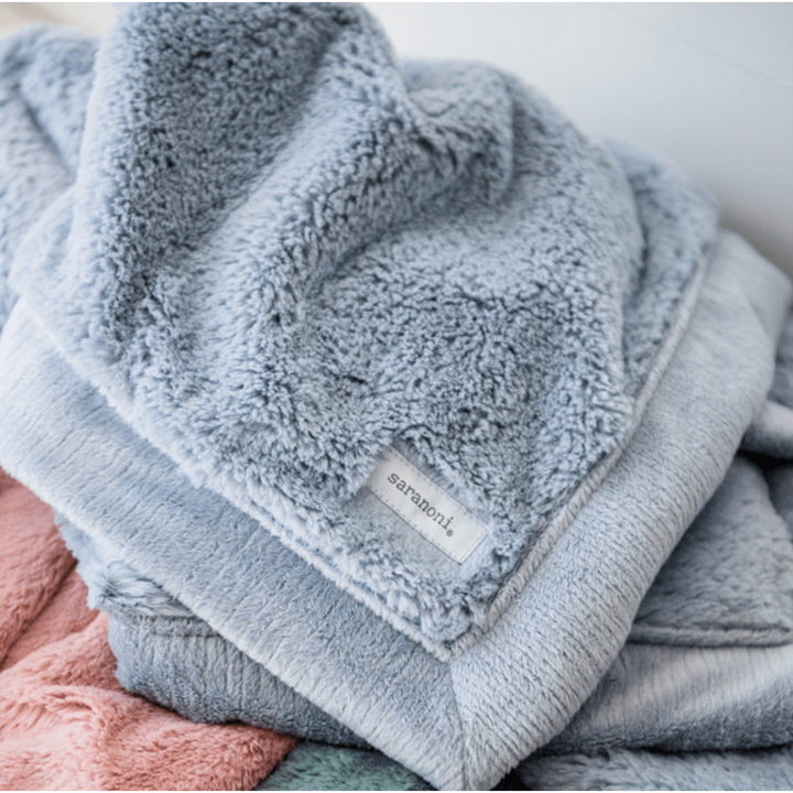 Saranoni Lush Receiving Blankets Swaddles & Blankets Saranoni Storm Cloud  