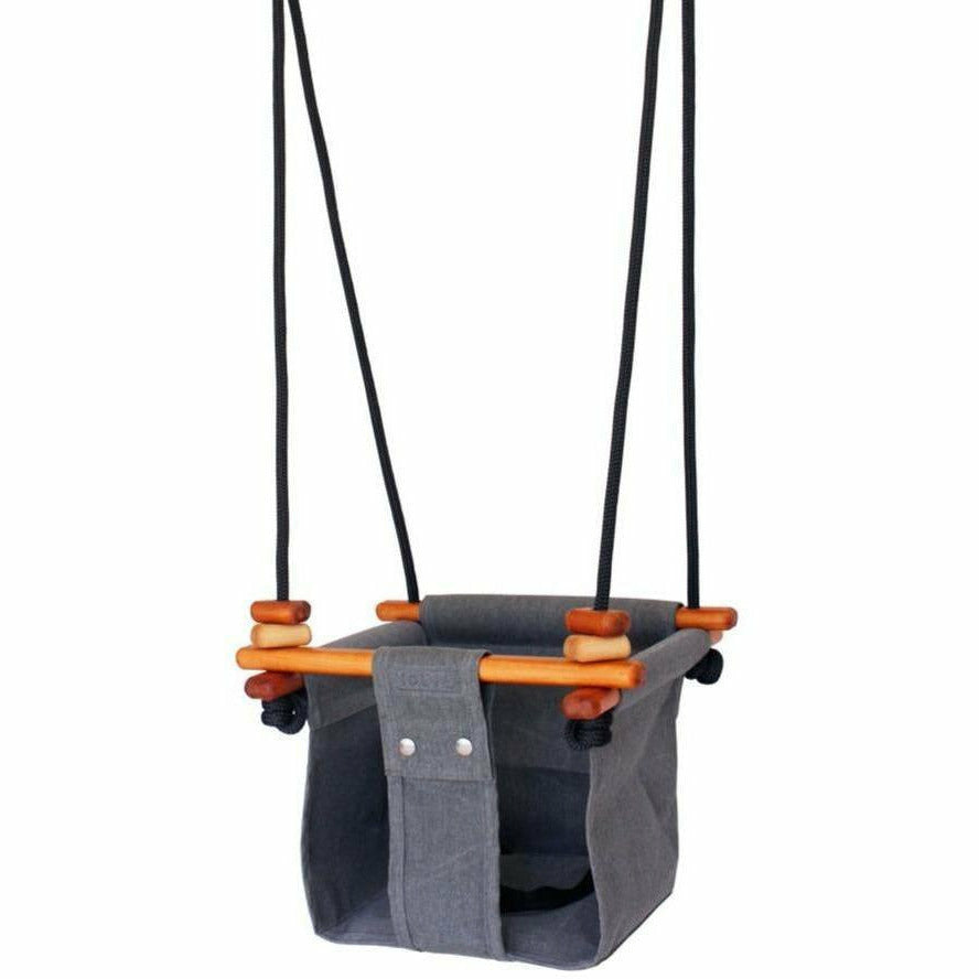 Solvej Indoor/Outdoor Toddler Swing - Smokey Grey Swing Solvej