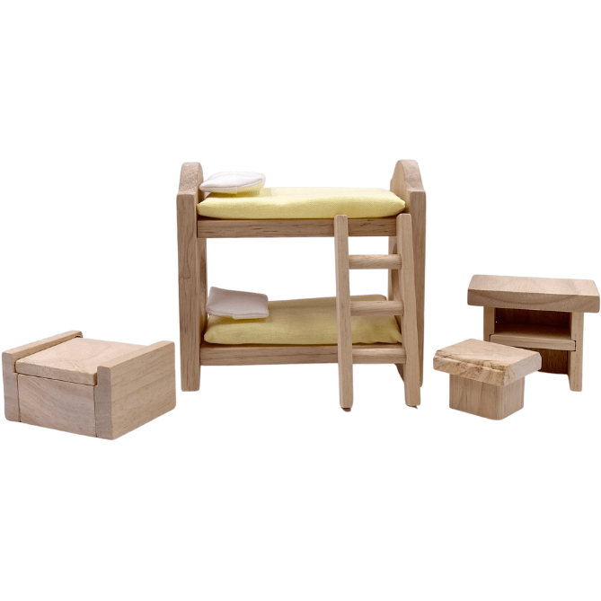 Plan Toys Children's Bedroom - Classic Dollhouses and Access. Plan Toys