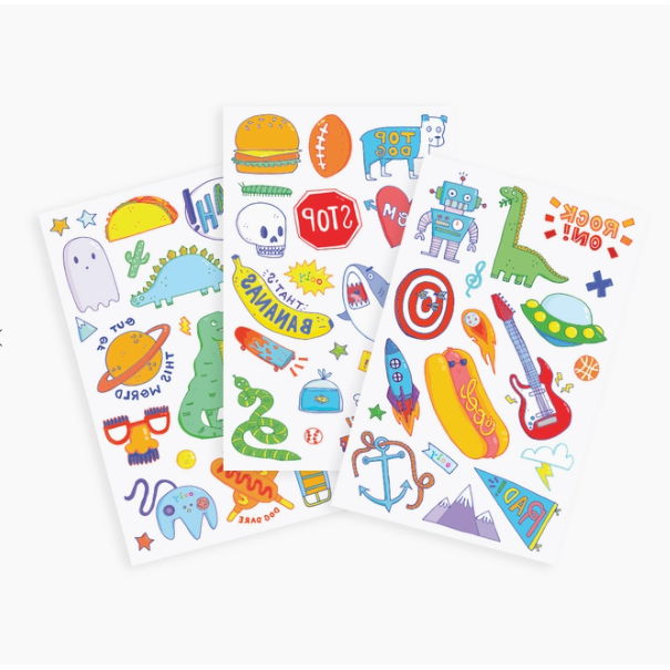 Ooly Tattoo Palooza Temporary Tattoo: Awesome Doodles Art Kit Ooly
