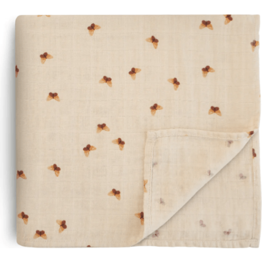 Mushie Muslin Swaddle Blanket Swaddles & Blankets Mushie Butterflies