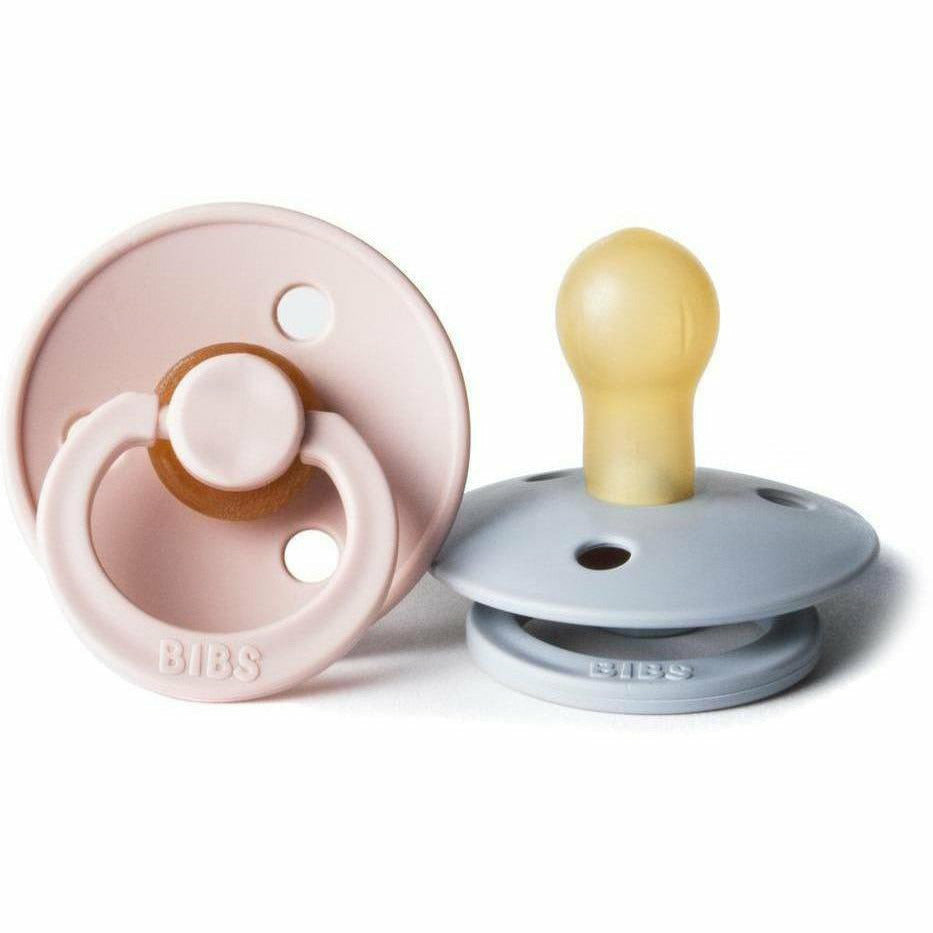 BIBS USA- Natural Rubber Pacifier 2 Pack -Blush/Cloud Pacifiers and Teething BIBS USA