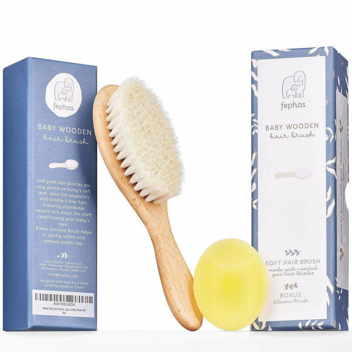 Fephas Baby Wooden Hairbrush Natural Toiletries Fephas   