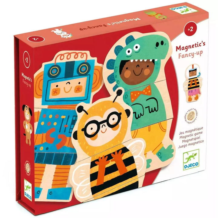 Djeco Wood Magnetics - Fancy-Up Puzzles & Mazes Djeco