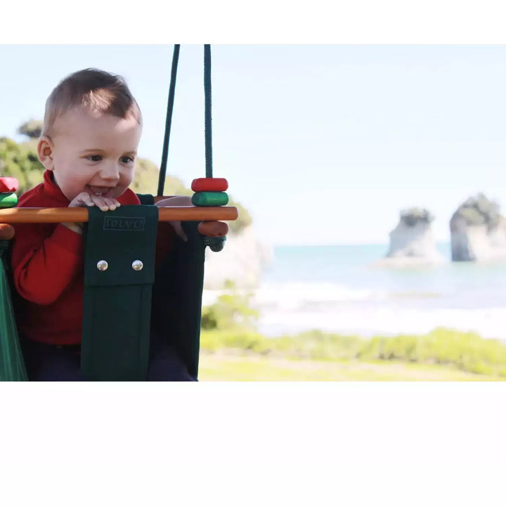 Solvej Indoor/Outdoor Toddler Swing - Forest Green Swing Solvej