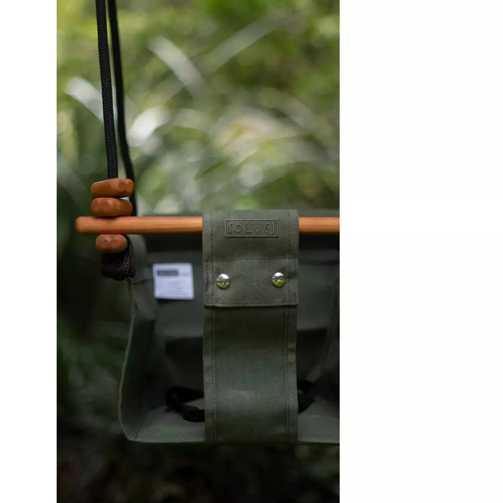 Solvej Indoor/Outdoor Toddler Swing - Moss Green Swing Solvej