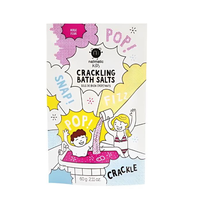 Nailmatic Kids Crackling Bath Salts - Pink - Natural Toiletries Nailmatic Kids