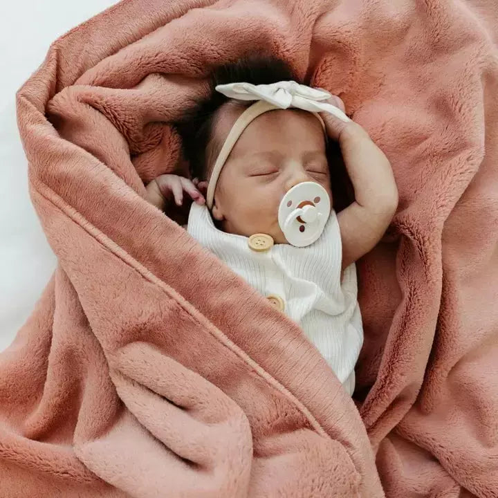 Saranoni Lush Receiving Blankets Swaddles & Blankets Saranoni Clay