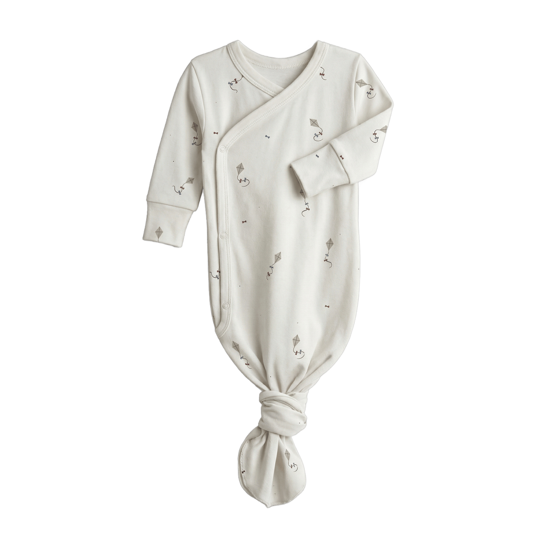 Colored Organics Indy Kimono Gown - Kite / Dune + Barn Gown Colored Organics