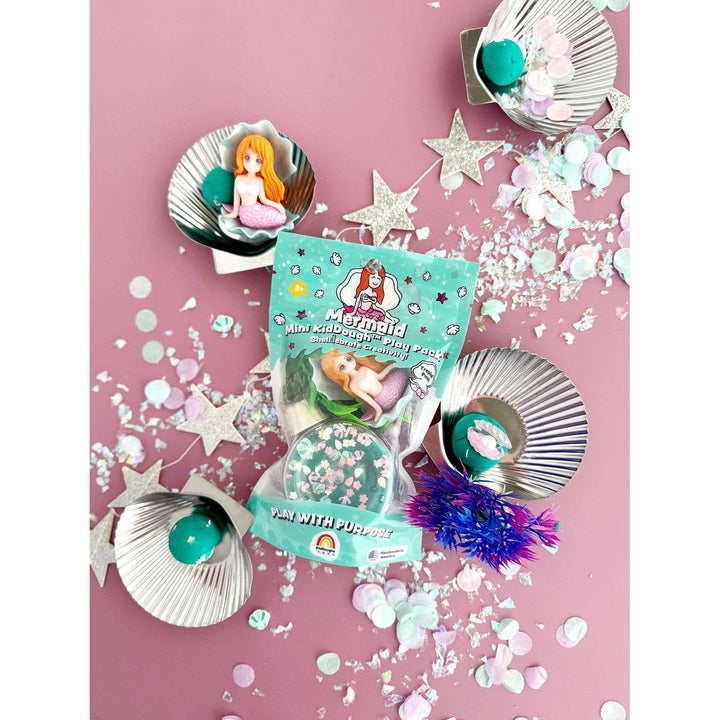Earth Grown KidDough Mermaid Mini Play Pack Clay/Dough EGKD