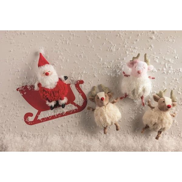 Mud Pie Christmas Pom Pom Plush Holiday Mud Pie