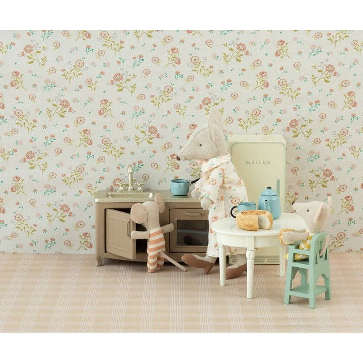 Maileg Mouse High Chair- Mint Mouse House furniture Maileg