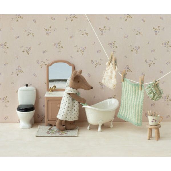 Maileg Sink Dresser With Mirror- Dark Powder Mouse House furniture Maileg