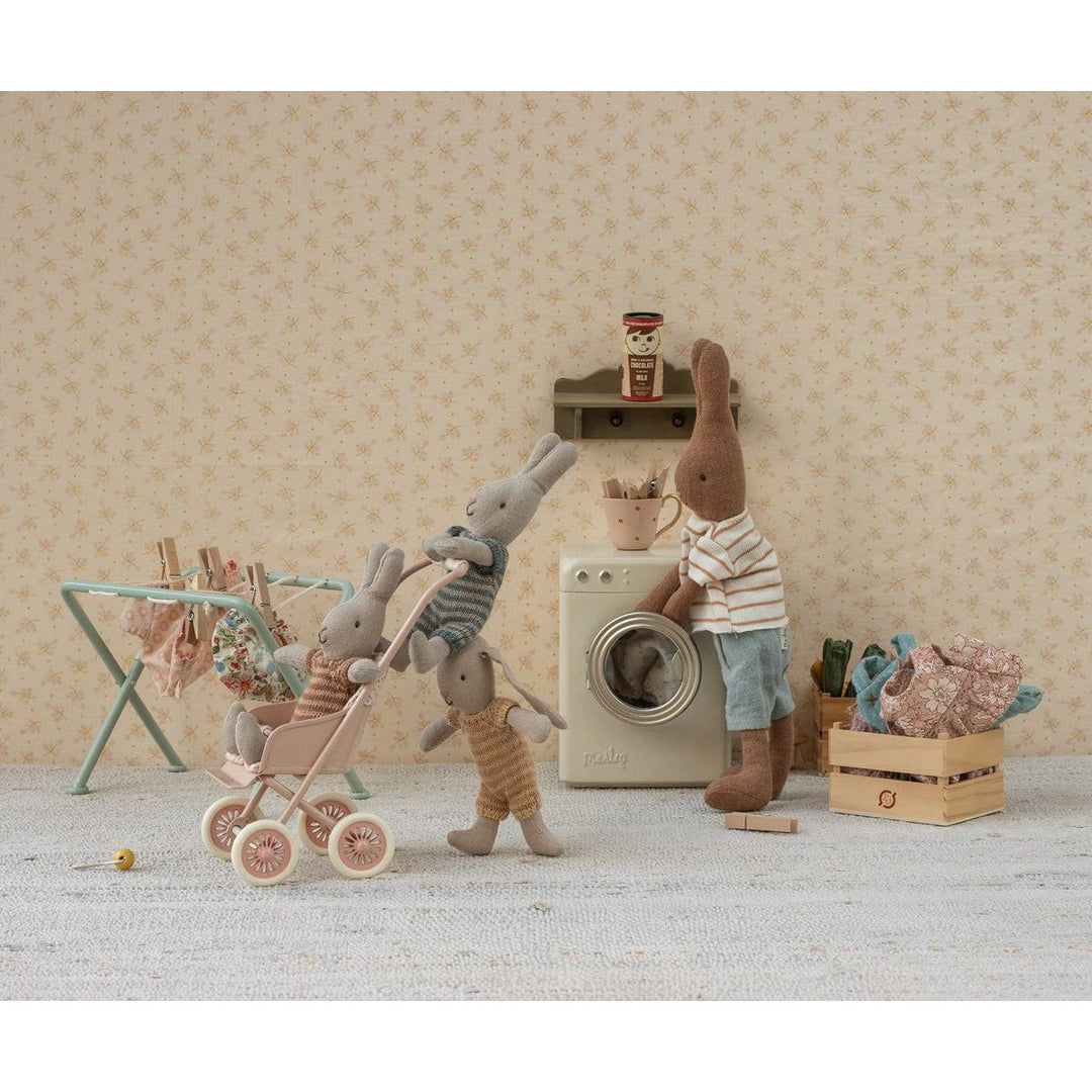 Maileg, Micro Stroller Powder NEW Dollhouses and Access. Maileg