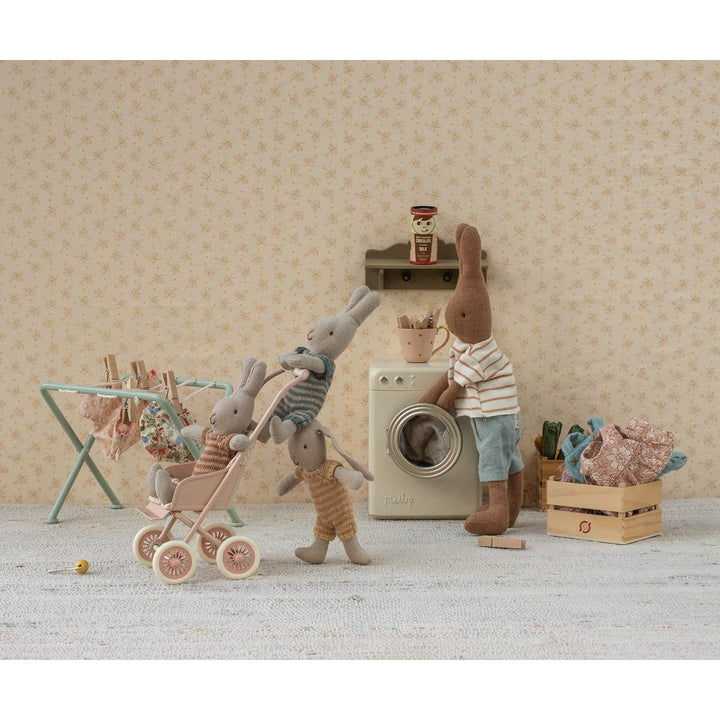 Maileg, Micro Stroller Powder NEW Dollhouses and Access. Maileg