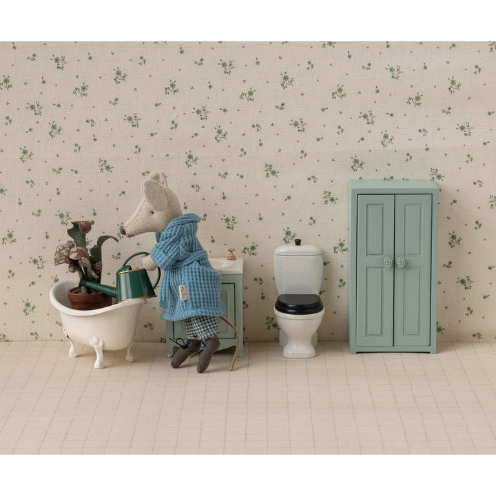 Maileg Watering can, Mouse - Light blue Dollhouses and Access. Maileg