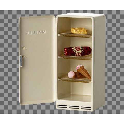 Maileg Metal Fridge, Mouse - Off white Dollhouses and Access. Maileg