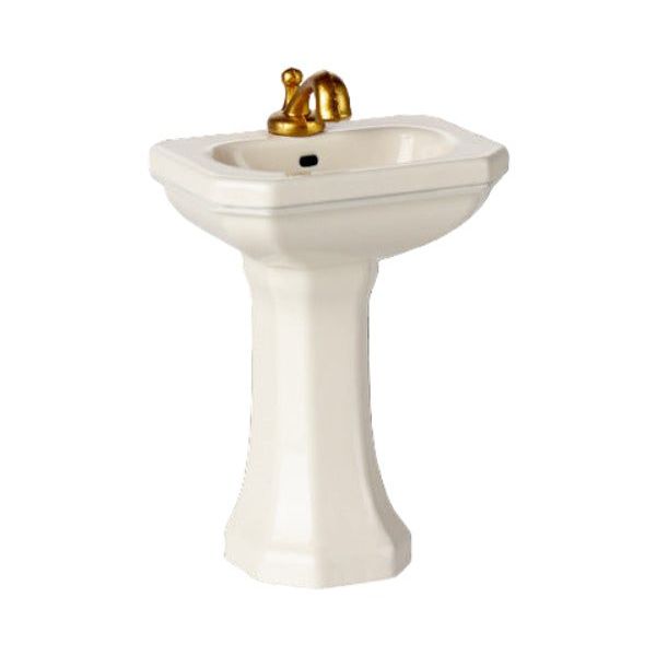 Maileg Bathroom Sink, Mouse- Off White Dollhouses and Access. Maileg