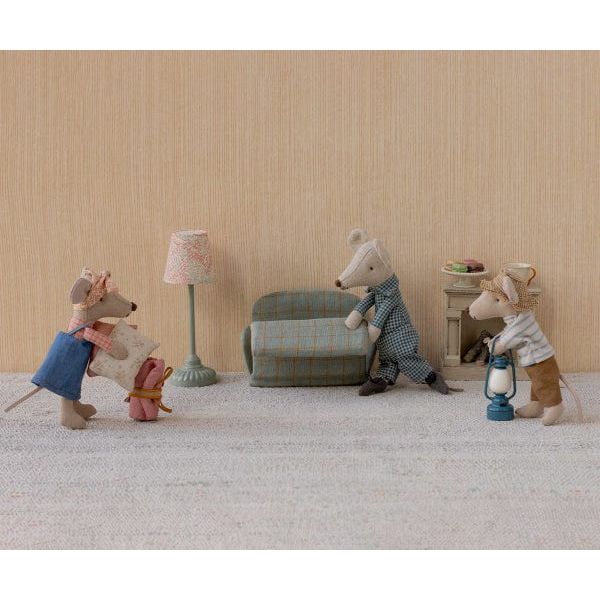 Maileg 2025 Vintage floor lamp, Mouse - Mint Mouse House furniture Maileg