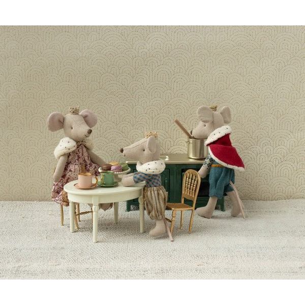 Maileg 2025 Vintage Dining Table, Mouse- Off White Dollhouses and Access. Maileg