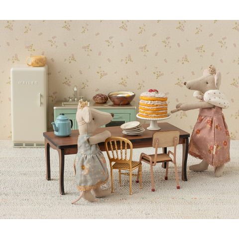 Maileg Long dining table, Mouse