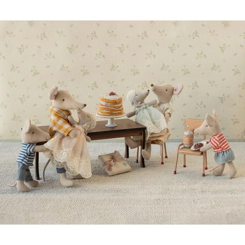 Maileg Long dining table, Mouse