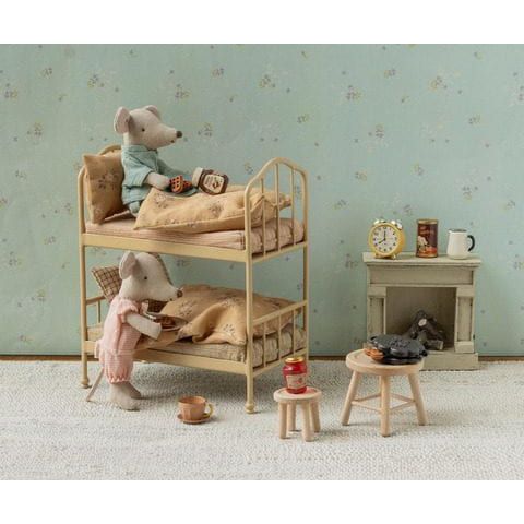Maileg Bunk bed, Mouse - Wheat Mouse House furniture Maileg
