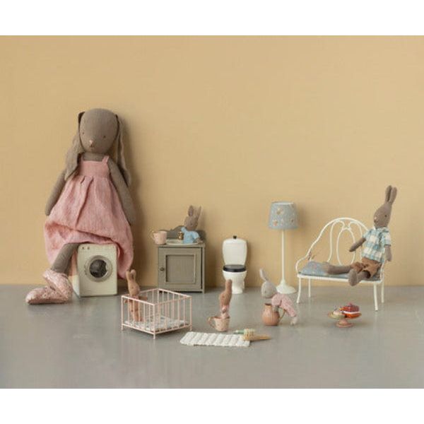 Maileg Floor Lamp, Miniature- Sand Miniature Dollhouse Furniture Maileg