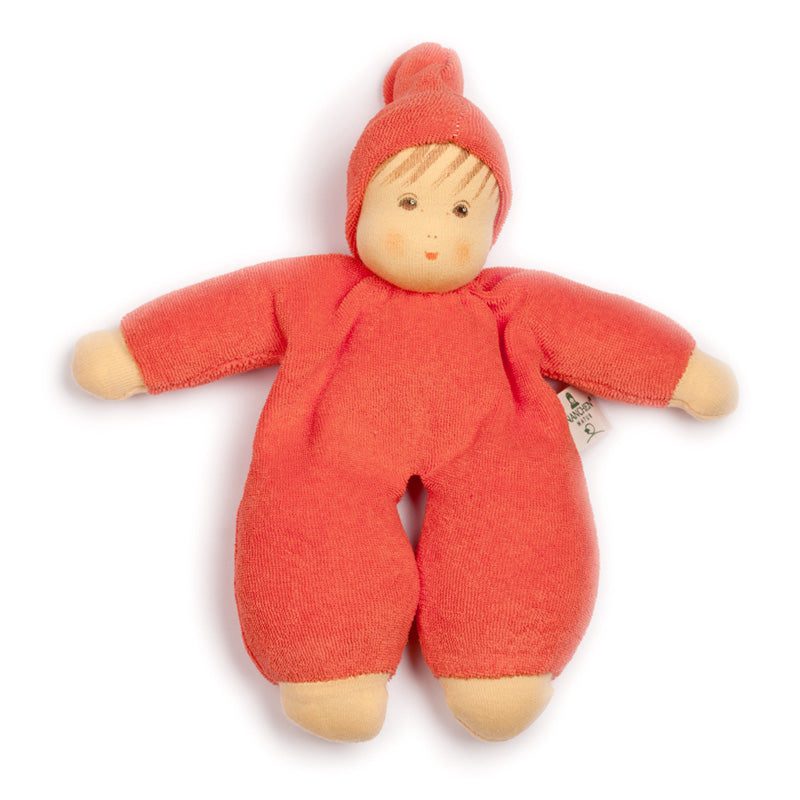 Nanchen Natur Organic "Schmuse" Doll Orange Red Dolls Nanchen Natur Dolls   