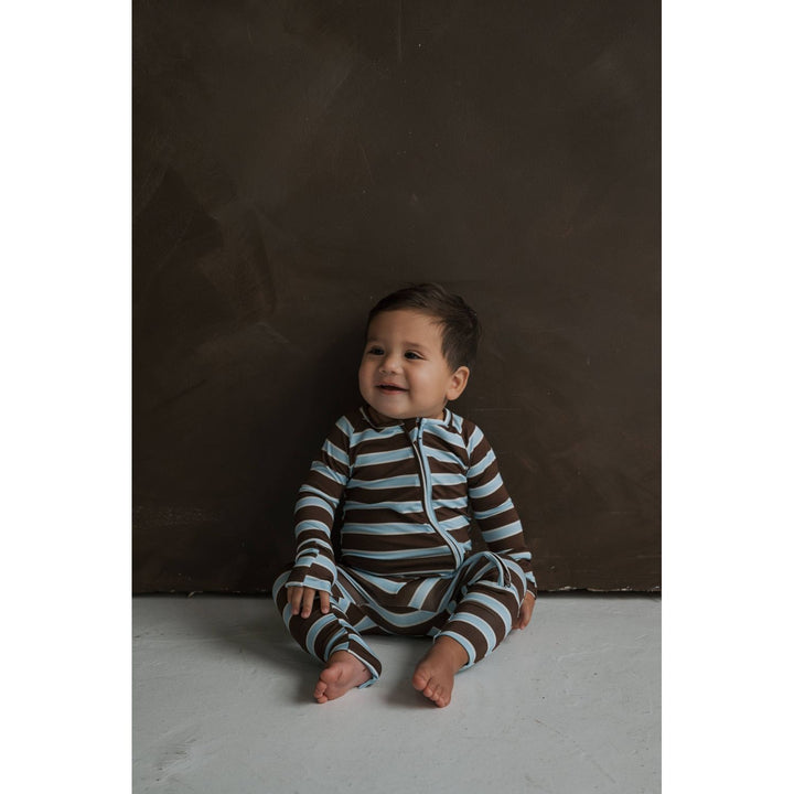 Forever French - Bamboo Zip Pajamas Garrett Pajamas Forever French Baby