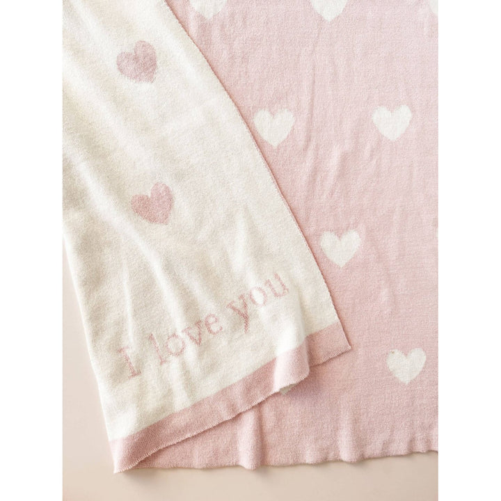Heart I Love You Blanket Bunny Teether Rattle Baby Gift Set Baby Blanket The Blueberry Hill