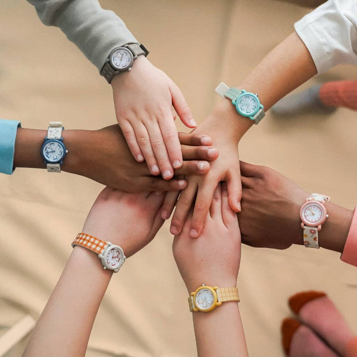 Grech &amp; Co Classic Watches | Silicone + Stainless Steel | Lille Cottage Club: Buckwheat Plaid Accessory GRECH &amp; CO.