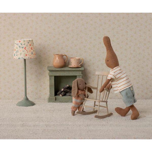 Maileg Bunny Micro-Brown, Dusty Rose Knitted Suit Rabbits & Bunnies Maileg