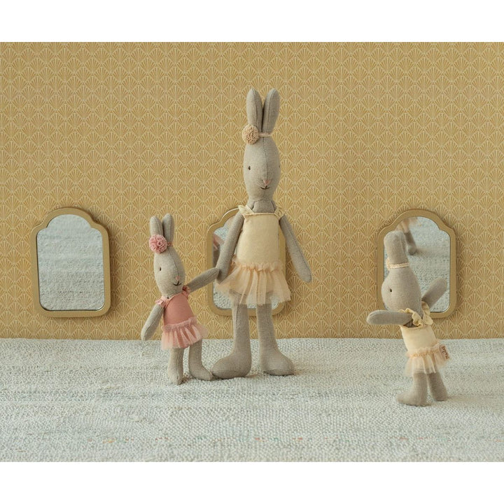 Maileg Rabbit, Micro - Ballet suit and skirt rose Rabbits Maileg